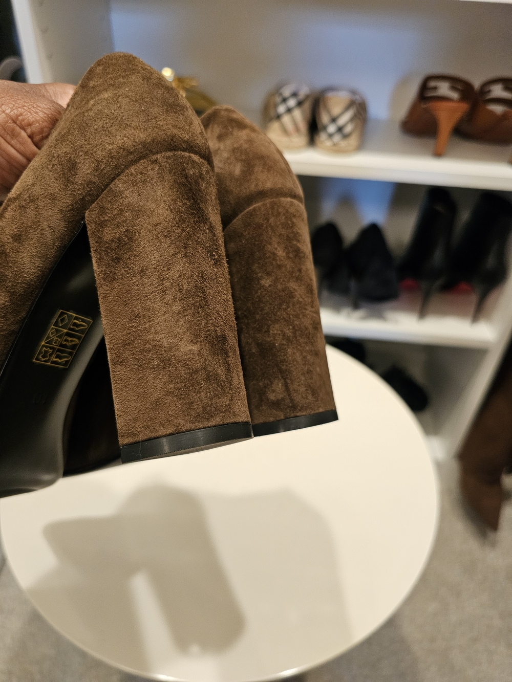 Jeffrey Campbell Chocolate Brown Suede Pointed Pump - Picture 4 of 8